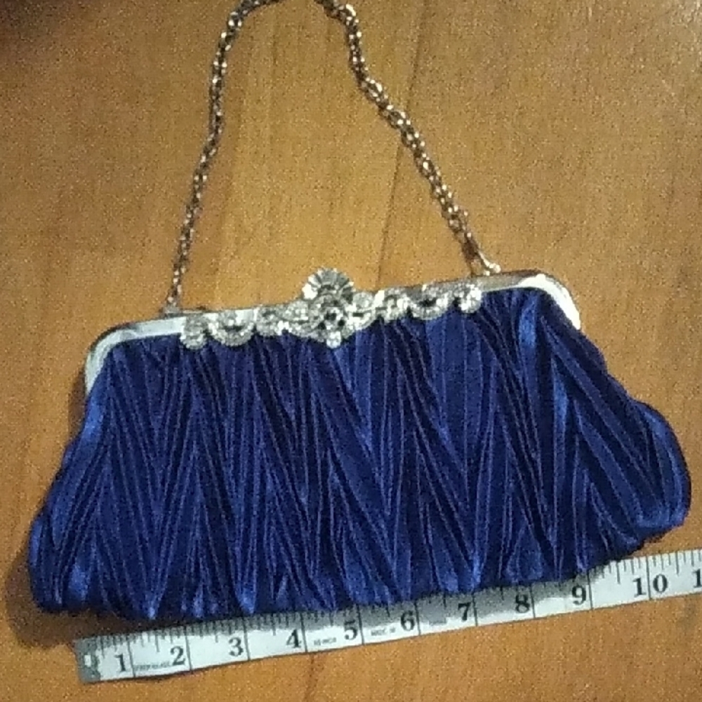 Elegant Blue Evening Clutch